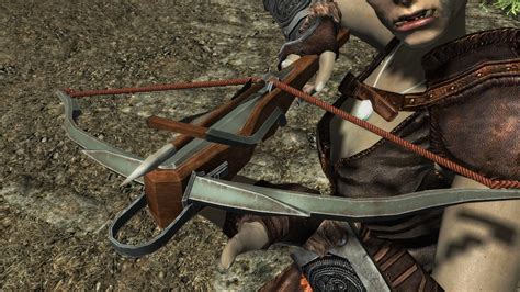 The base crossbow damage for the enhanced dwarven one is 21, which is better than even dragonbone. . Skyrim crossbow